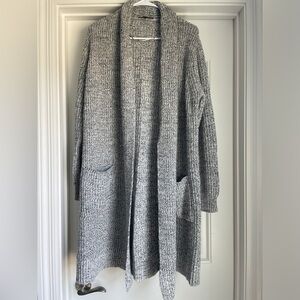 Harvé Benard Long Open Cardigan Sweater - L